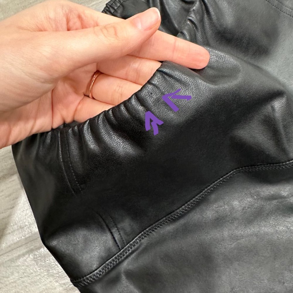 Aritzia Wilfred Free Daria Pant High-Waisted Vegan Leather Leggings in Black - Picture 16 of 16